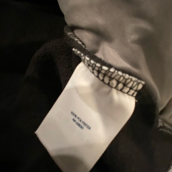 NWT Lands End Girls Size XL Black Pink Waffle Fleece Wind Resistant Full Zip - Picture 10 of 11